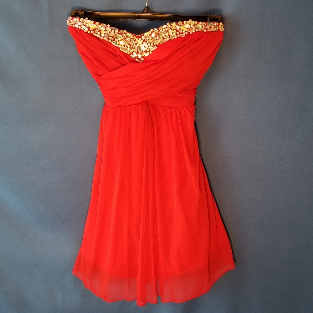 Speechless Strapless Short Prom Dress